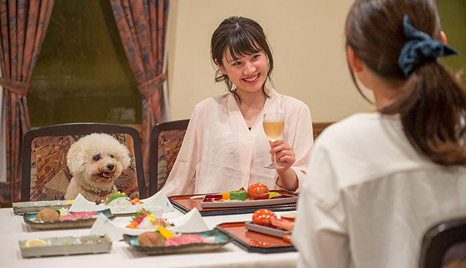 ペット同伴可能なレストラン