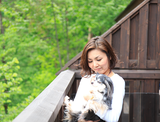 森の中の一戸建コテージ