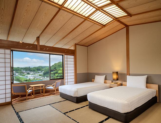 【上層階レイクビュー】和モダンツイン