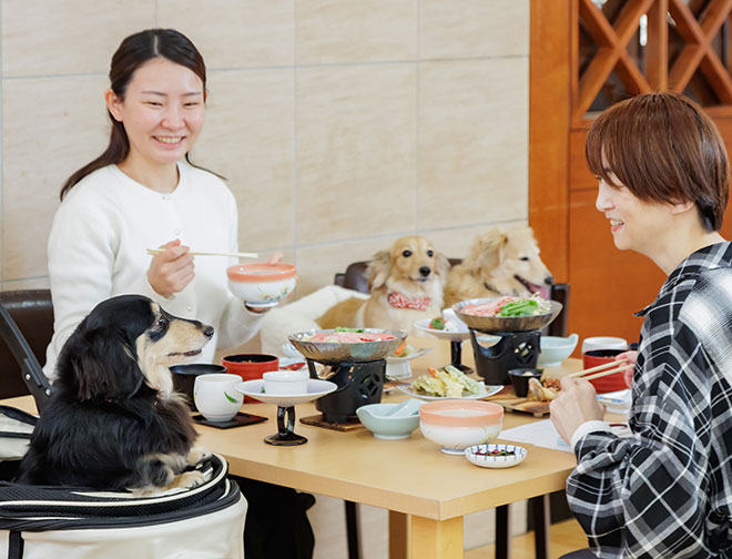 ペット同伴可能なレストラン