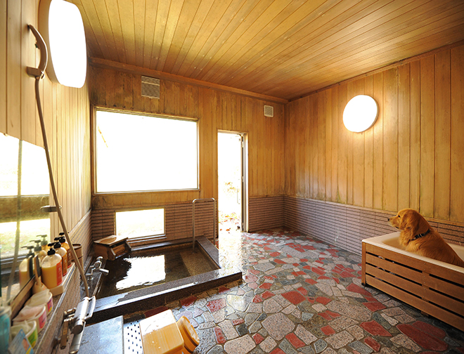 わんちゃん専用風呂付貸切個室風呂