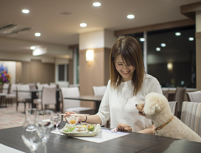 ペット同伴可能なレストラン
