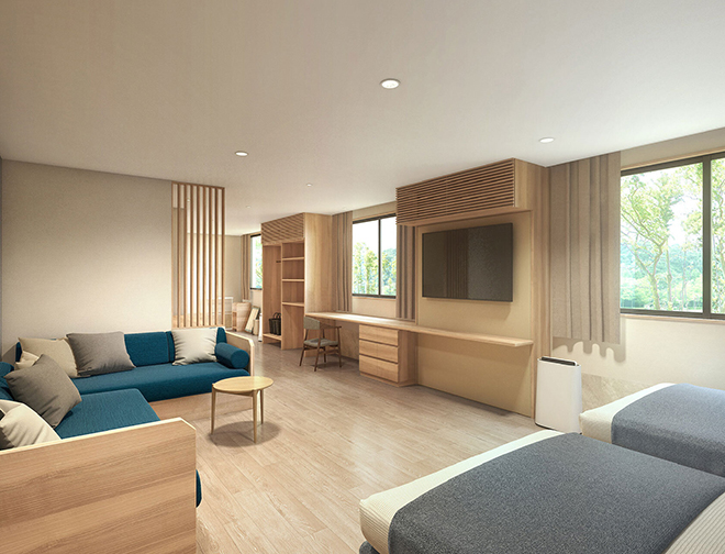 デラックスファミリールーム（バス付）