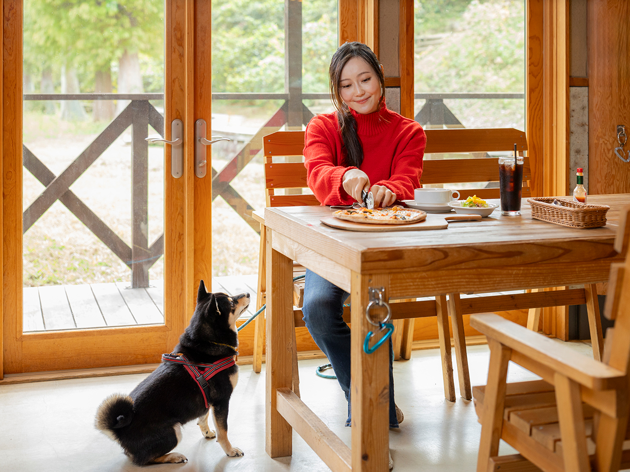 店内席も愛犬同伴OK！ルールを守って利用しよう